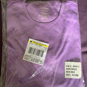 Amethyst Purple Medium LL Bean Short-Sleeve Shirt